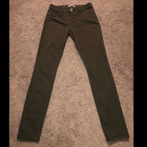 Dark green jeans